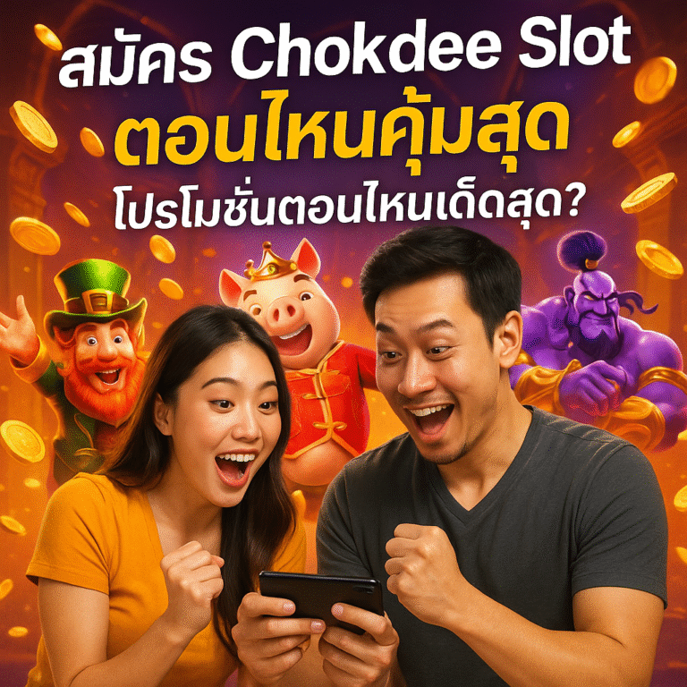 สมัคร Chokdee Slot ตอนไหนคุ้มสุด โปรโมชั่นตอนไหนเด็ดสุด?