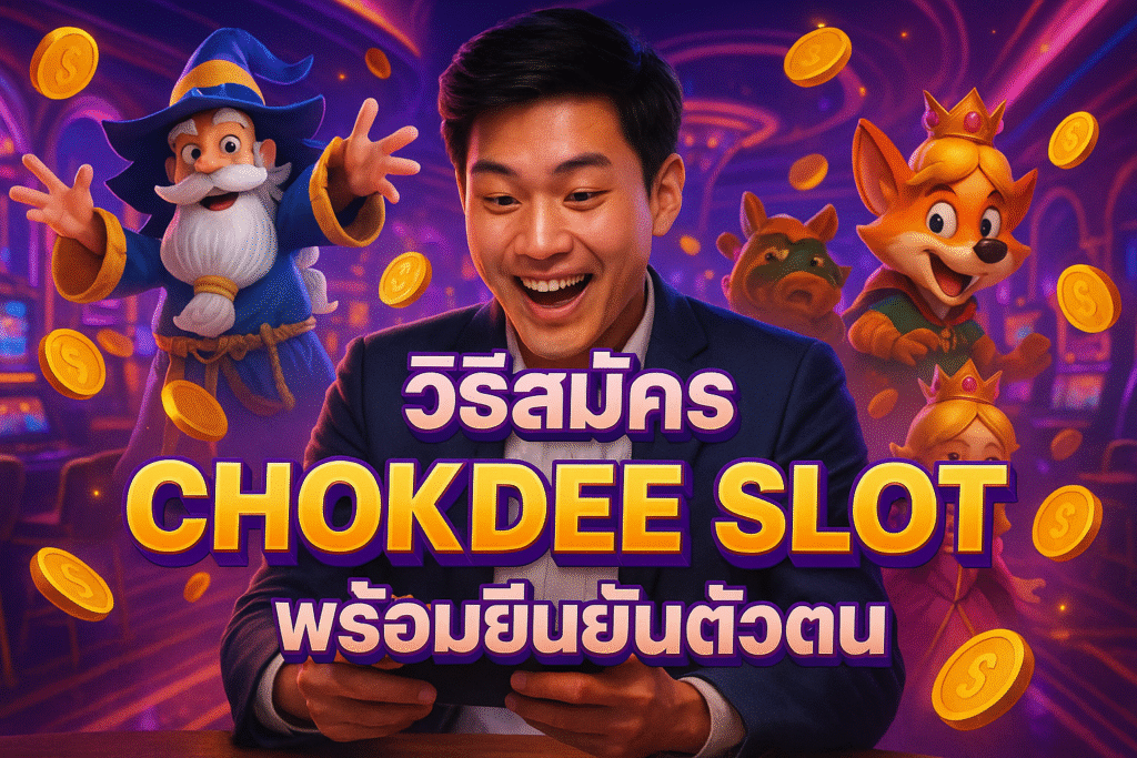 วิธีสมัคร CHOKDEE SLOT พร้อมยืนยันตัวตน