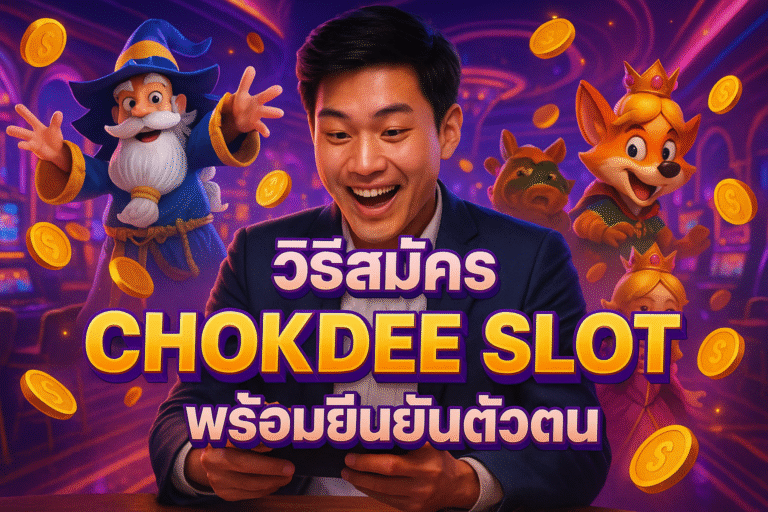 วิธีสมัคร CHOKDEE SLOT พร้อมยืนยันตัวตน
