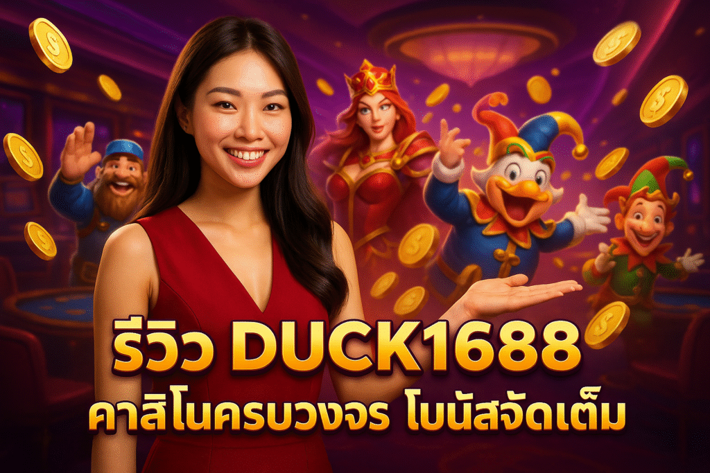 รีวิว DUCK1688 คาสิโนครบวงจร โบนัสจัดเต็ม